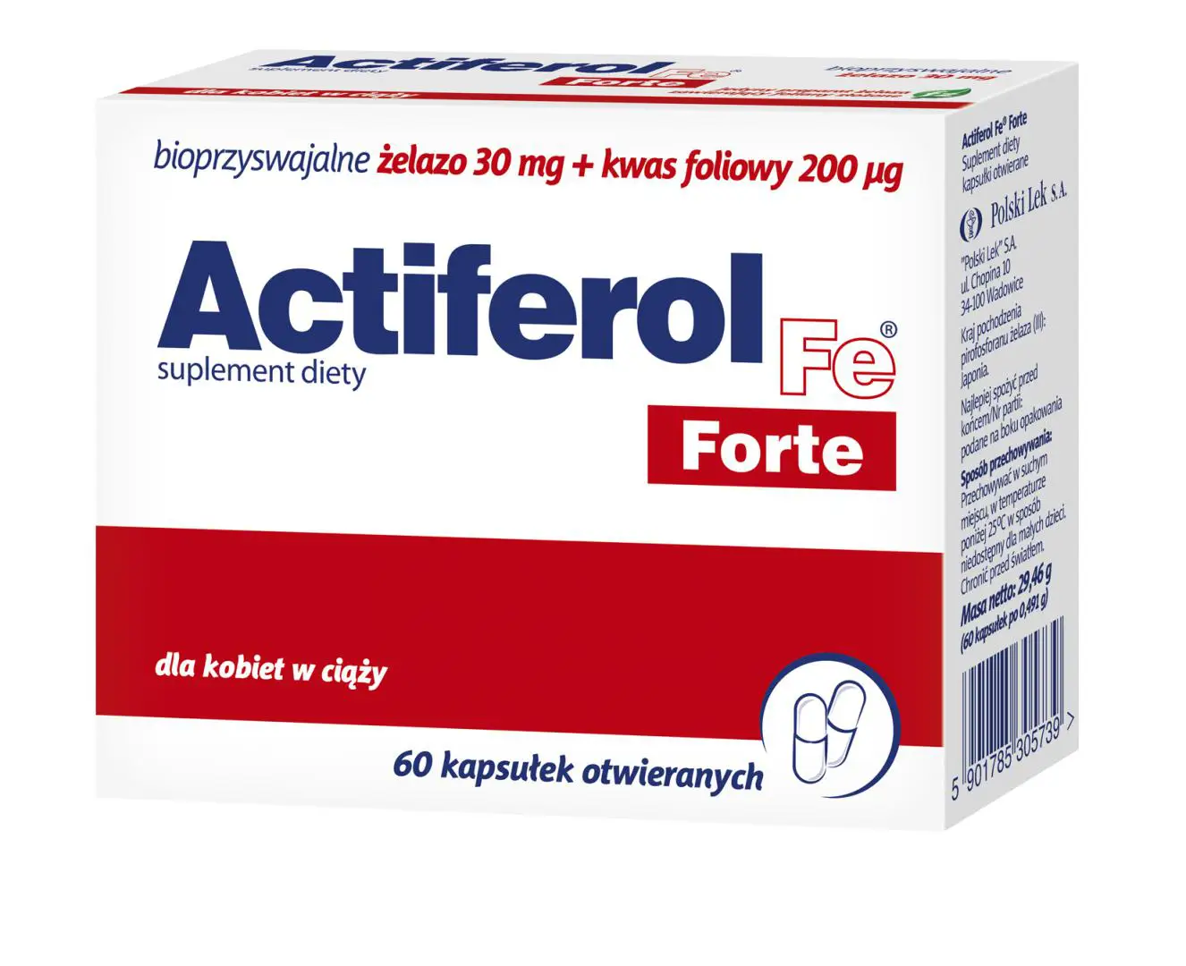 Actiferol Fe Forte 60 kaps. otwieranych - 1 - Apteka HIT