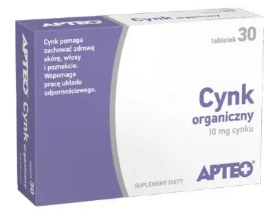 Cynk Organiczny Apteo 30 tabl. - 1 - Apteka HIT