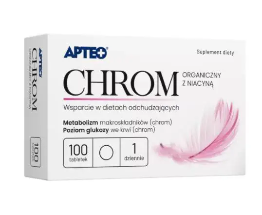 Chrom organiczny z niacyną Apteo 100 tabl. - 1 - Apteka HIT