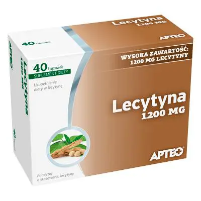 Lecytyna 1200 mg Apteo 40 kaps. - 1 - Apteka HIT