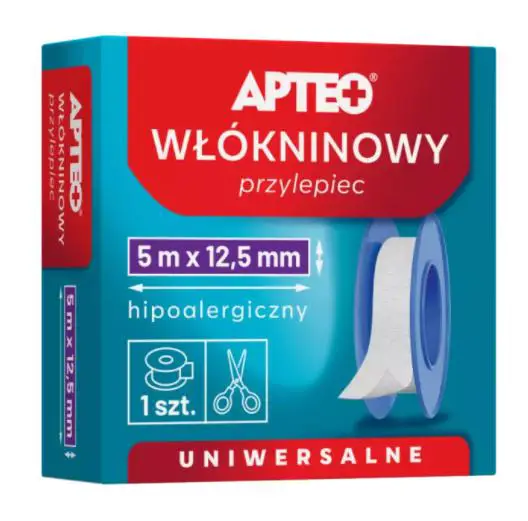 Przylepiec włókninowy Apteo Care 5 m x 1,25 cm 1 szt. - 1 - Apteka HIT