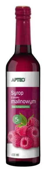 Syrop o smaku malinowym Apteo 430 ml. - 1 - Apteka HIT