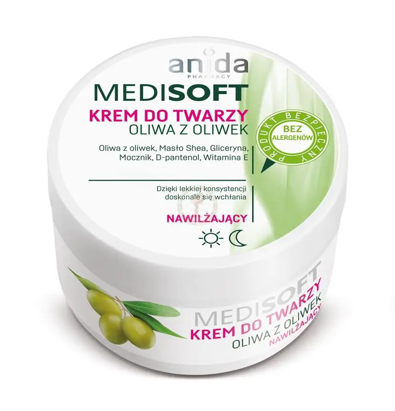 Anida Medisoft Oliwa z oliwek Krem do twarzy nawilżający 100 ml. - 1 - Apteka HIT