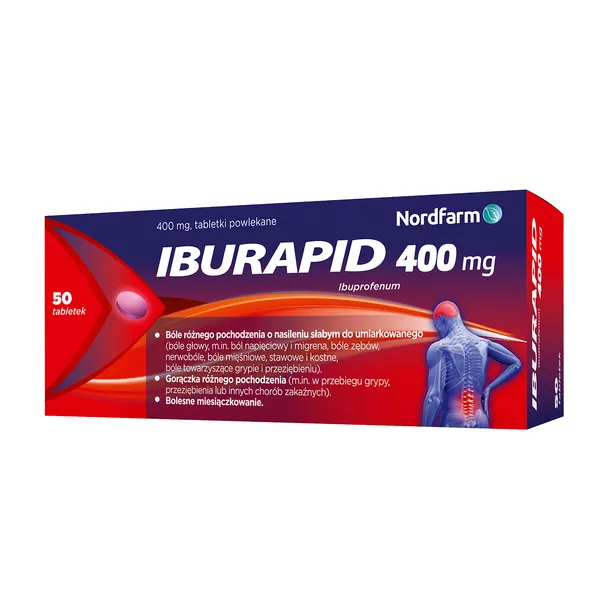 Iburapid 400 mg 50 tabletek powlekanych - 1 - Apteka HIT