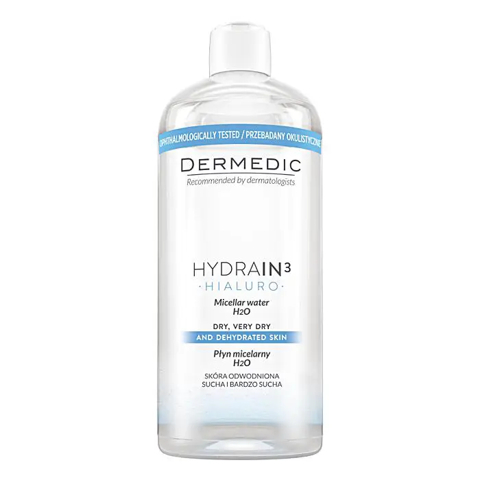 Dermedic Hydrain 3 Hialuro Płyn micelarny H2O 500 ml - 1 - Apteka HIT
