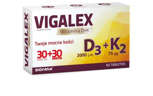 Vigalex D3 + K2 30 + 30 tabl. - 1 - Apteka HIT