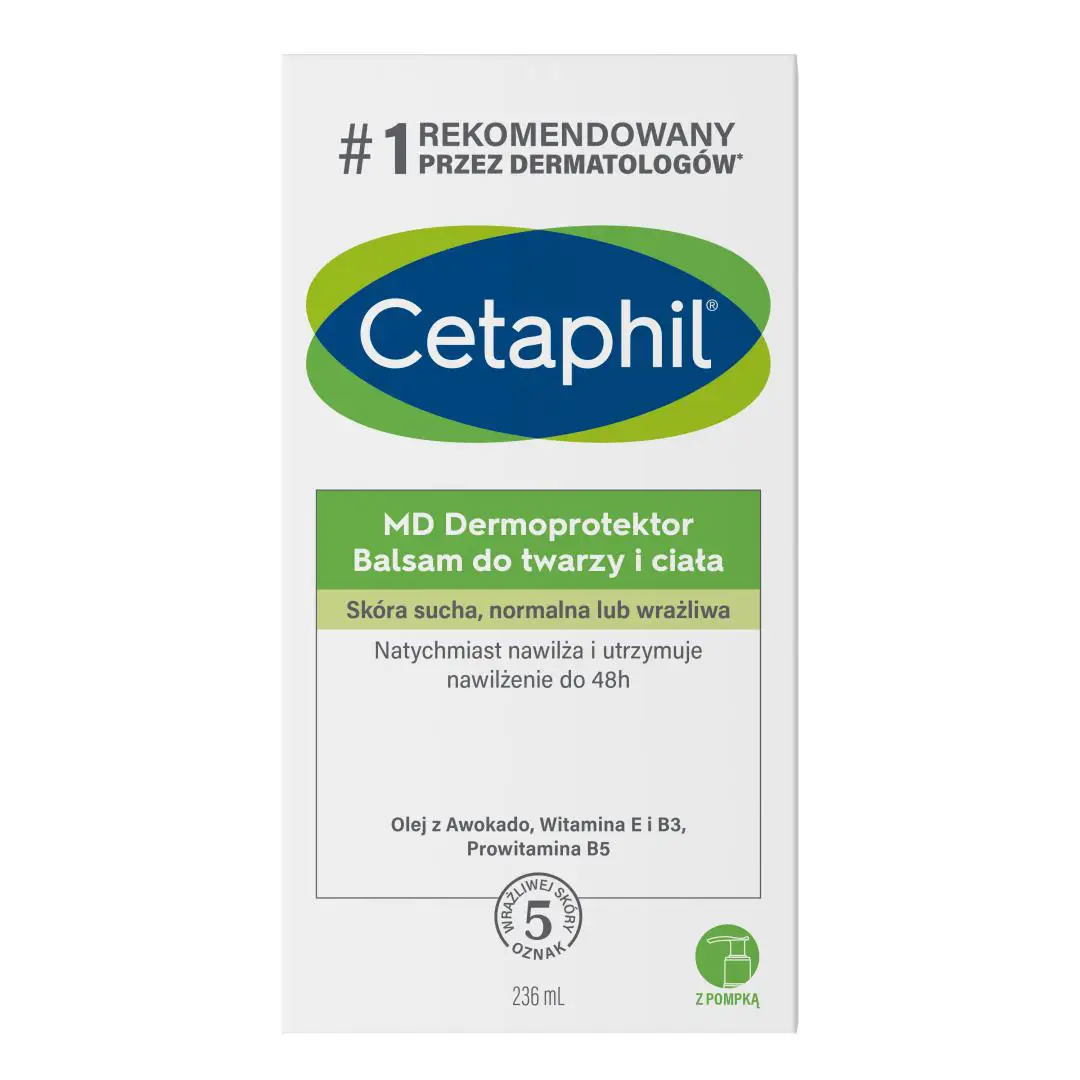 Cetaphil MD Dermoprotektor balsam do twarzy i ciała 236 ml + pompka - 1 - Apteka HIT
