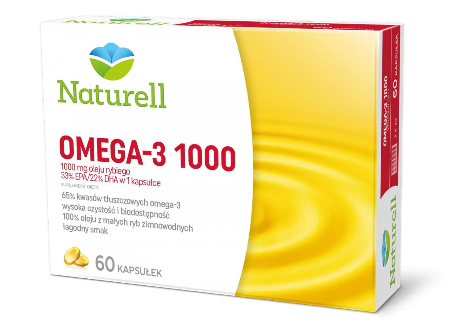 Naturell Omega-3 1000 60 kaps. - 1 - Apteka HIT