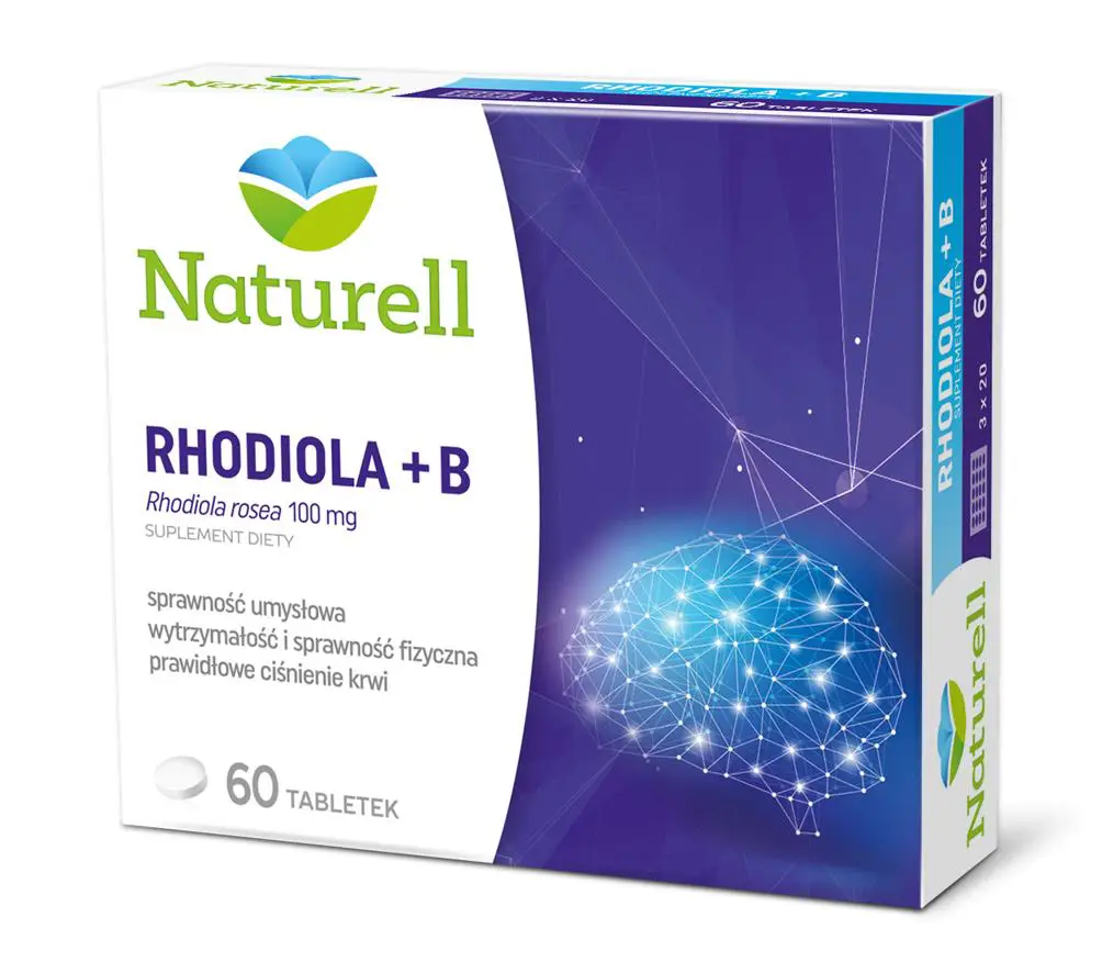 Naturell Rhodiola + B 60 tabl. - 1 - Apteka HIT