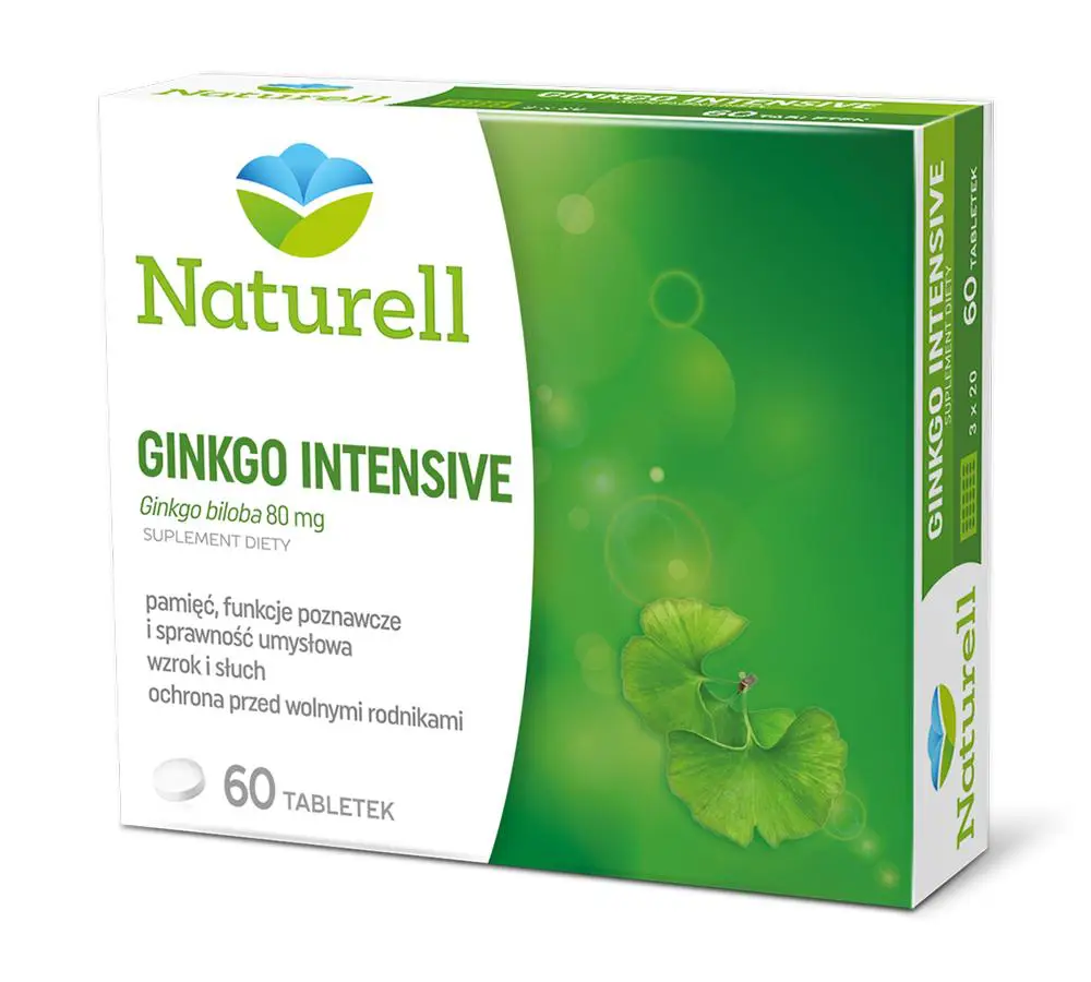 Naturell Ginkgo Intensive 60 tabl. - 1 - Apteka HIT