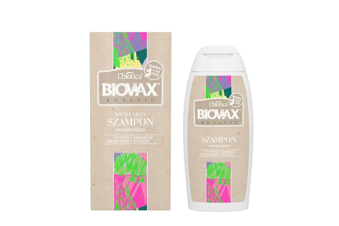 LBiotica Biovax Botanic Szampon Micelarny Oczyszczający Czystek Czarnuszka Amarantus 200 ml - 1 - Apteka HIT