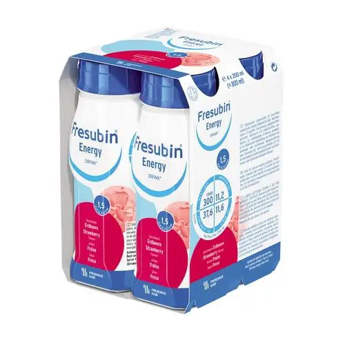 Fresubin Protein Energy Drink o smaku poziomkowym 4 x 200 ml - 1 - Apteka HIT