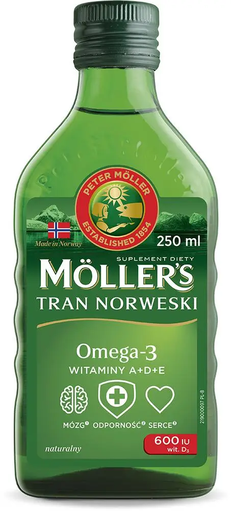 Mollers Tran Norweski naturalny 250 ml - 1 - Apteka HIT