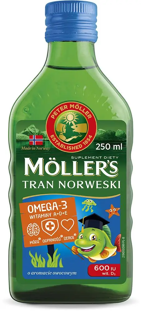 Mollers Tran Norweski owocowy 250 ml - 1 - Apteka HIT