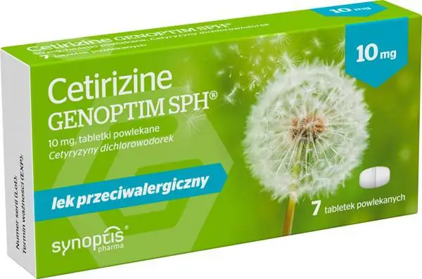 Cetirizine Genoptim 10 mg 7 tabl. - 1 - Apteka HIT