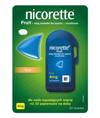 Nicorette Fruit 4 mg 20 tabl. do ssania - 1 - Apteka HIT