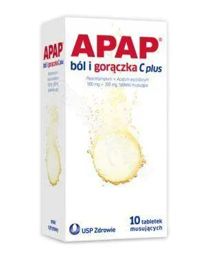 Apap ból i gorączka C Plus 10 tabletek musujących - 1 - Apteka HIT