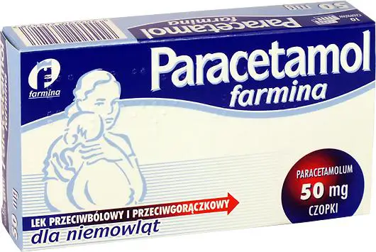 Paracetamol farmina 50mg czopki 10 sztuk - 1 - Apteka HIT