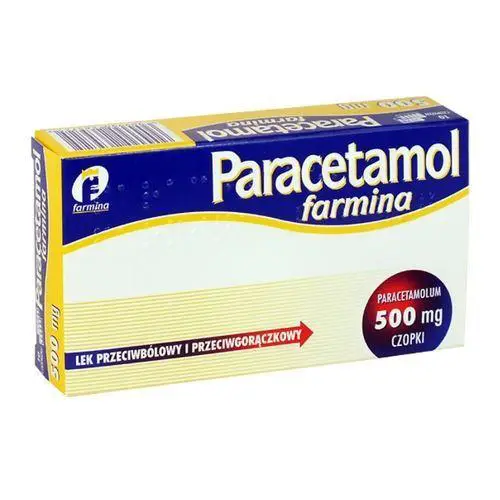 Paracetamol farmina 500mg czopki 10 sztuk - 1 - Apteka HIT
