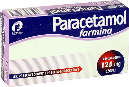 Paracetamol farmina 125mg czopki 10 sztuk - 1 - Apteka HIT