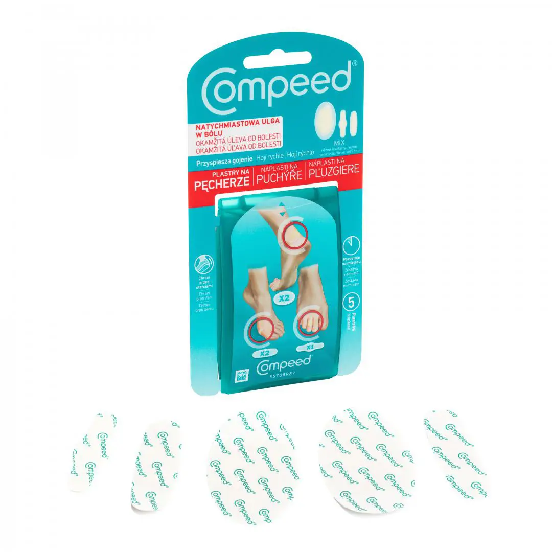 Compeed plastry na pęcherze mix 5 szt. - 1 - Apteka HIT