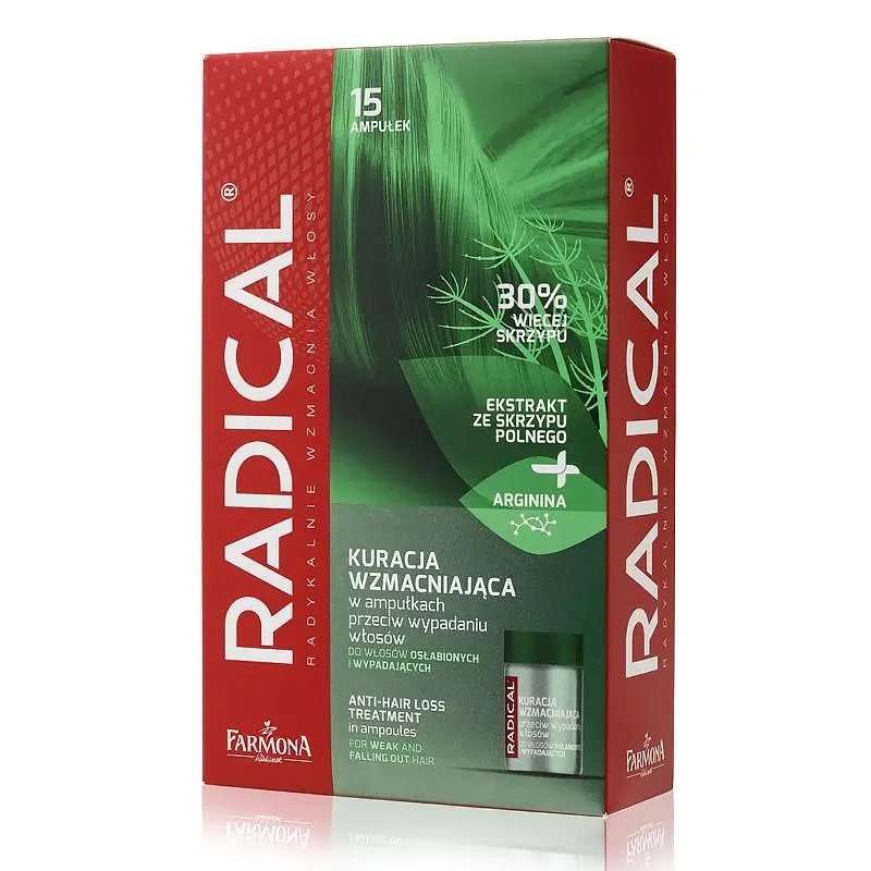 FARMONA RADICAL Kuracja wzmacniająca w ampułkach przeciw wypadanu włosów 15 x 5 ml - 1 - Apteka HIT