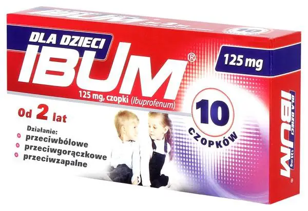 Ibum dla dzieci 125 mg 10 czopków - 1 - Apteka HIT