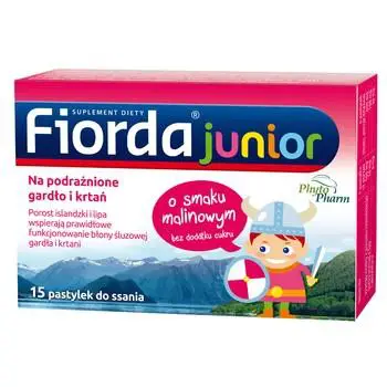 Fiorda Junior o smaku malinowym 15 pastylek do ssania - 1 - Apteka HIT