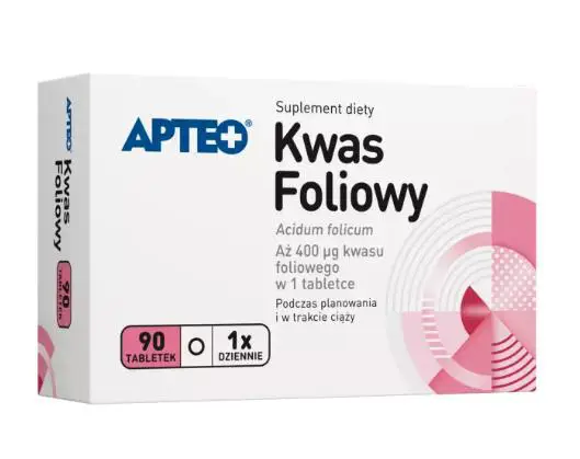 Kwas Foliowy 400 µg 90 tabletek APTEO - 1 - Apteka HIT