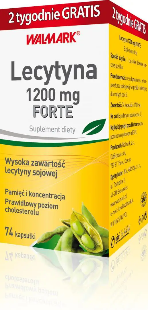 Lecytyna Forte 1200 mg 74 kaps. - 1 - Apteka HIT