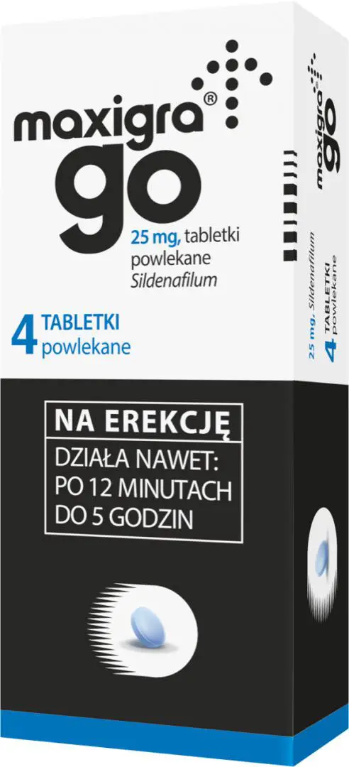 Maxigra Go 25 mg 4 tabletki powlekane - 1 - Apteka HIT