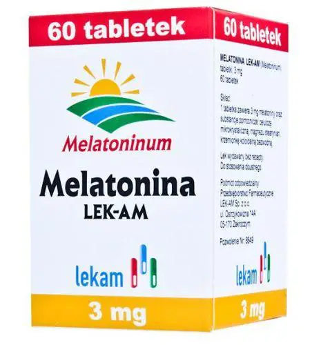 Melatonina Lek-Am 3 mg 60 tabl. - 1 - Apteka HIT