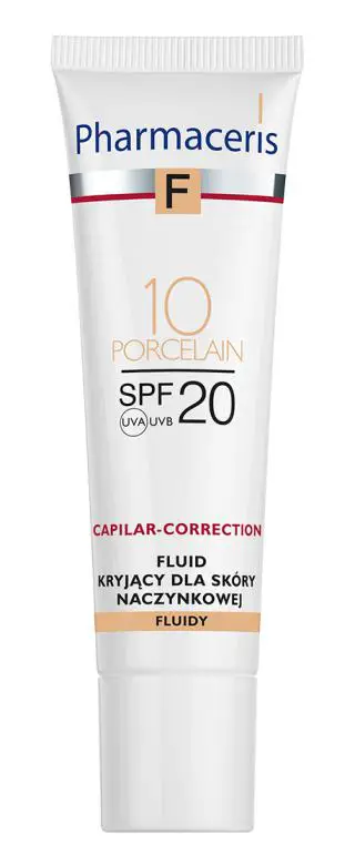 Pharmaceris F Capilar-Correction Fluid kryjący dla skóry naczynkowej SPF 20 porcelain 10 - 30 ml - 1 - Apteka HIT