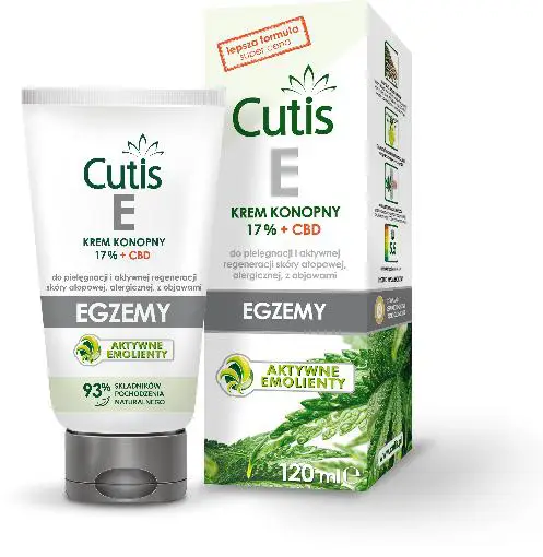 Cutis E krem konopny 17% + CBD 120 ml - 1 - Apteka HIT