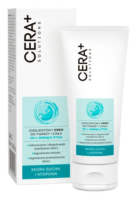 CERA PLUS Solutions emolientowy krem do twarzy i ciała od 1. miesiąca życia 100 ml - 1 - Apteka HIT