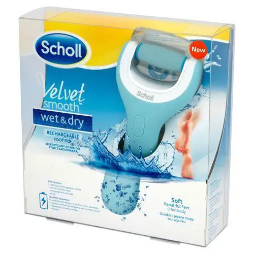Scholl Velvet Smooth Wet & Dry Elektryczny Pilnik do stóp 1 sztuka - 1 - Apteka HIT