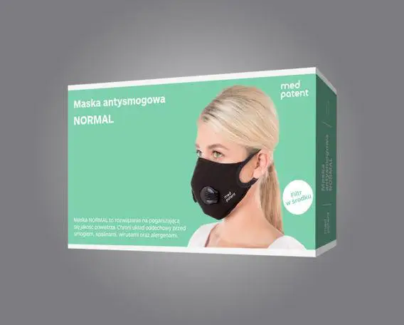 Maska antysmogowa normal med patent 1 sztuka - 1 - Apteka HIT