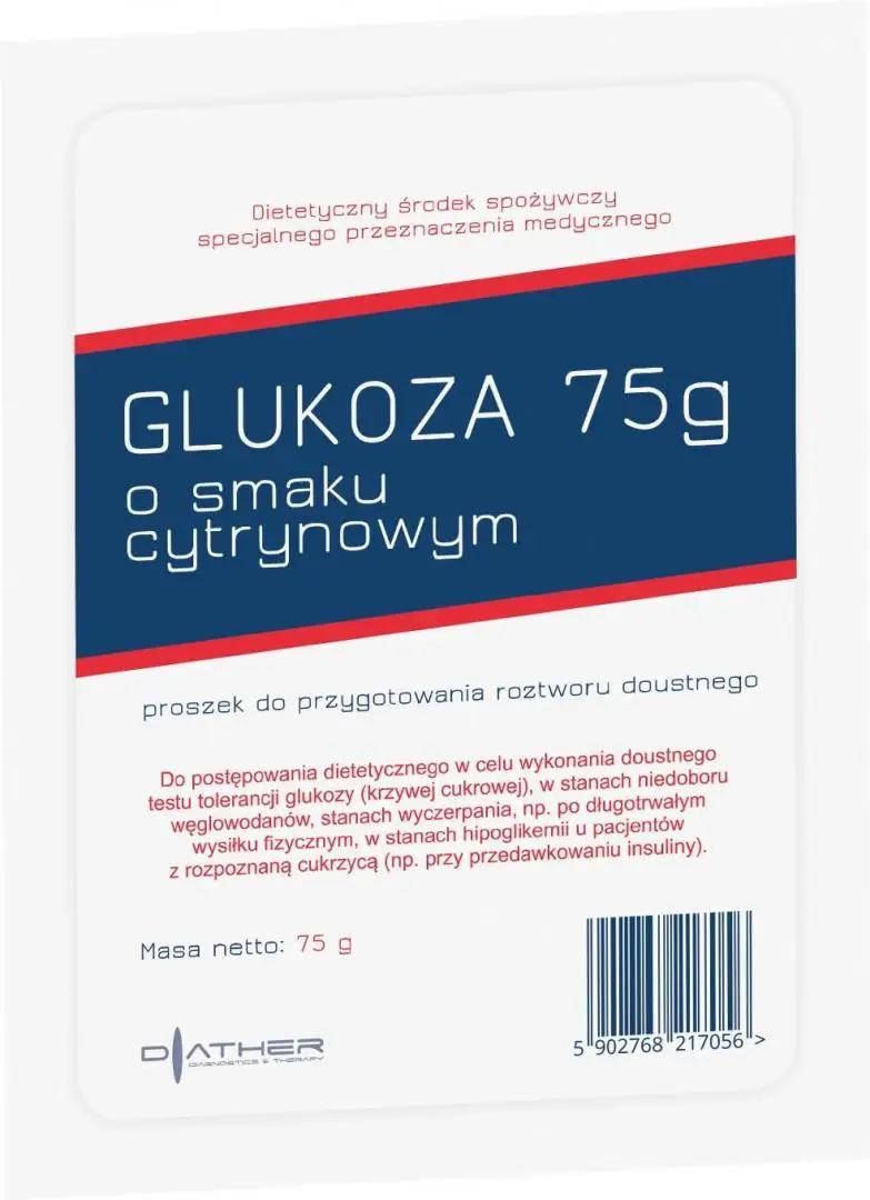 Glukoza o smaku cytrynowym Diather 75 g - 1 - Apteka HIT