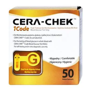 Cera-Chek 1 Code test paskowy 50 sztuk - 1 - Apteka HIT