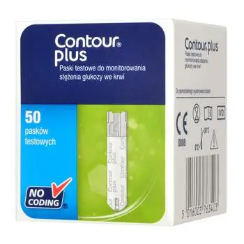 Contour Plus test paskowy 50 sztuk - 1 - Apteka HIT