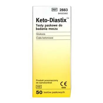 Ketodiastix test paskowy 50 sztuk - 1 - Apteka HIT