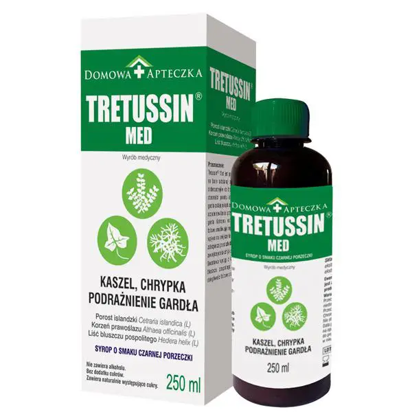 Tretussin Med syrop o smaku czarnej porzeczki 250 ml - 1 - Apteka HIT