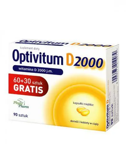 Optivitum D 2000 j.m. 90 szt. - 1 - Apteka HIT