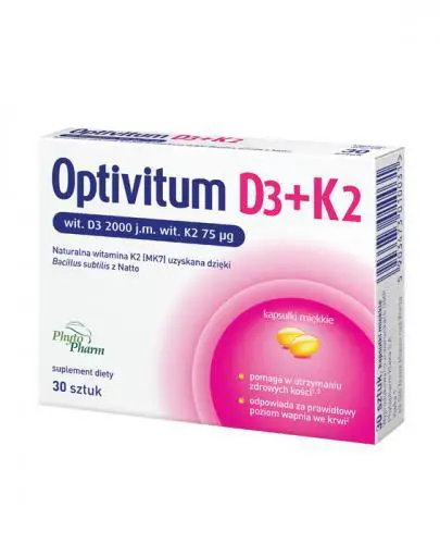 Optivitum D3 + K2 30 szt. - 1 - Apteka HIT