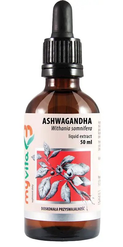 Myvita Ashwagandha ekstrakt w kroplach 50 ml - 1 - Apteka HIT