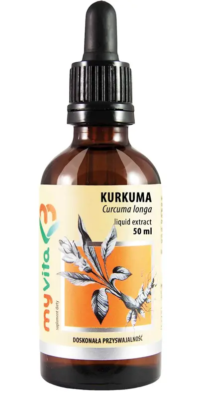 Myvita Kurkuma ekstrakt w kroplach 50 ml - 1 - Apteka HIT