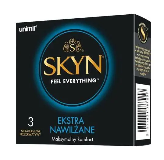 Prezerwatywy unimil skyn extra nawilżane 3 sztuki - 1 - Apteka HIT