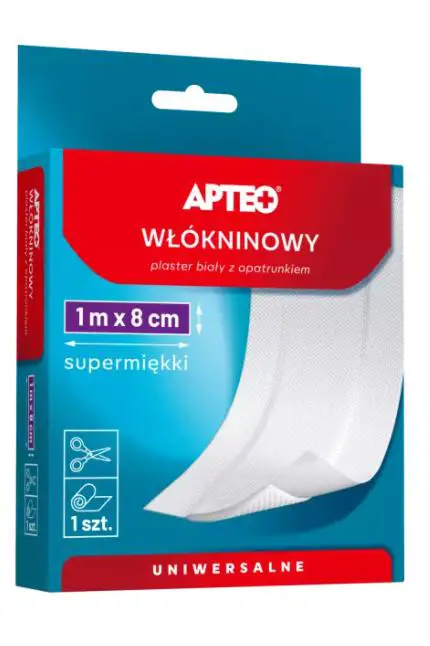 Plaster włókninowy 1 M X 8 CM 1 SZT APTEO CARE - 1 - Apteka HIT