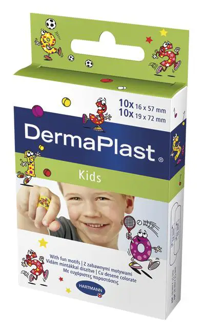 DermaPlast Kids plastry opatrunkowe 2 rozmiary 20 sztuk - 1 - Apteka HIT