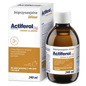 Actiferol Fe żelazo w płynie smak truskawkowy 240 ml - 1 - Apteka HIT